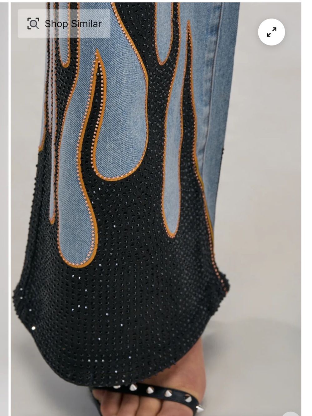 Akira ON FIRE RELAXED DENIM - Picture 4 of 6